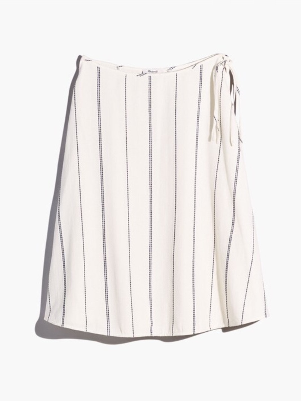 Madewell Womens NEW Cotton Midi Circle Skirt Beachy Coastal Cover Up Side Tie